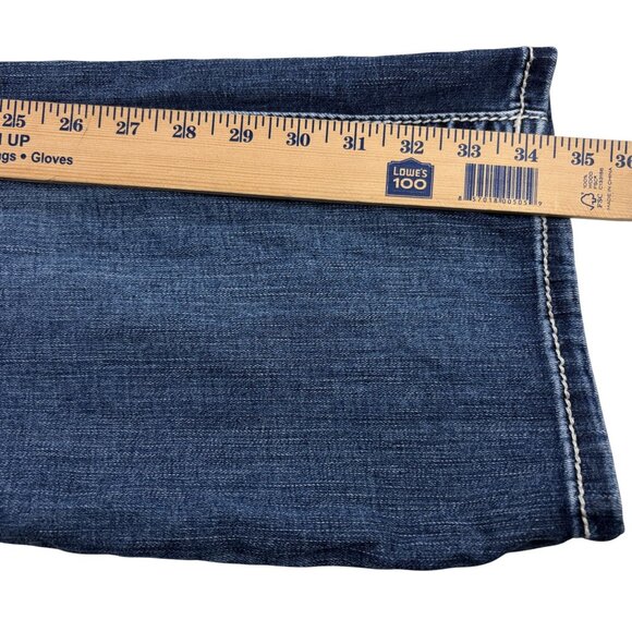 Miss Me Mid Rise Curvy Boot Jeans Womens Size 34 Stretch Denim - Picture 11 of 11